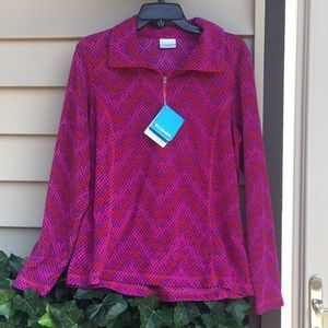 Columbia Wintry Run Printed Half Zip fleece 3/4